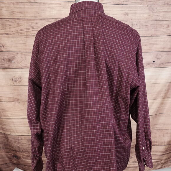 DANIEL CREMIEUX THE DEFINITIVE SHIRT CLASSIC FIT CHECK BUTTON UP SHIRT MENS XL - Picture 4 of 6